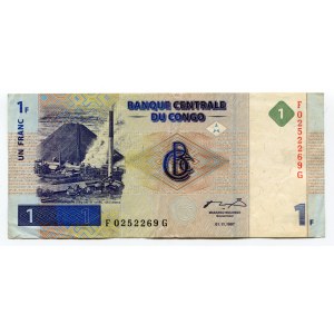Congo Democratic Republic 1 Francs 1998 (1997)
