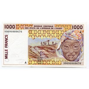 Ivory Coast 1000 Francs 1999