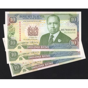 Kenya 3 x 10 Shillings 1994