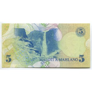 Lesotho 5 Maloti 1989 Fine Number