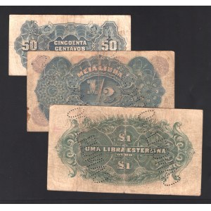 Mozambique 50 Centavos 1/2-1 Esterlina 1919 - 1931
