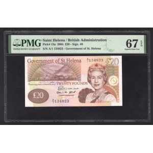 Saint Helena 20 Pounds 2004 PMG 67 EPQ