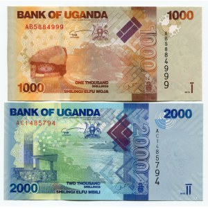 Uganda 1000-2000 Shillings 2010