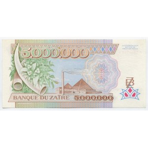 Zaire 5000000 Zaires 1992