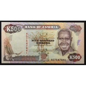 Zambia 500 Kwacha 1991