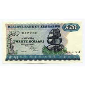 Zimbabwe 20 Dollar 1983