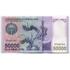 Uzbekistan 50000 Sum 2017