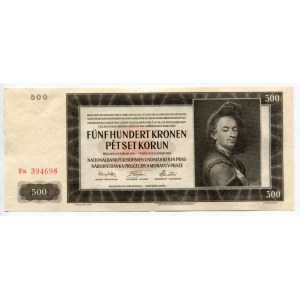 Bohemia & Moravia 500 Korun 1942