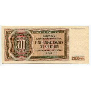 Bohemia & Moravia 500 Korun 1942 Specimen