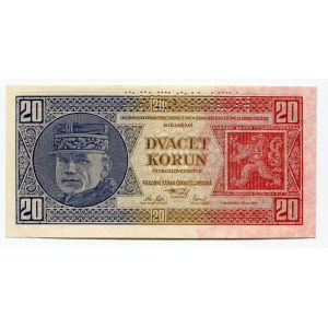 Czechoslovakia 20 Korun 1926 Specimen