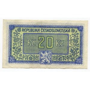 Czechoslovakia 20 Korun 1945