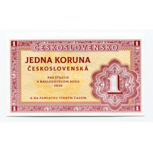 Czechoslovakia 1 Koruna 2020 Specimen Best Wishes in 2020