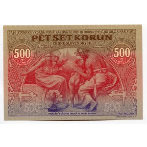 Czech Republic Commemorative Banknote 160th Anniversary of Birth of Alphonse Mucha 2020 (1919)