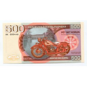 Czech Republic 500 Korun 2019 Specimen JAWA 500 OHV RUMPÁL