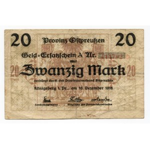 Germany Königsberg 20 Mark 1918