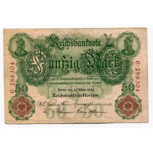 Germany - Empire 50 Mark 1906