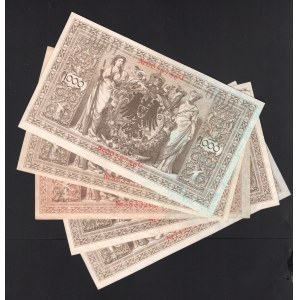 Germany - Empire 5 x 1000 Mark 1910