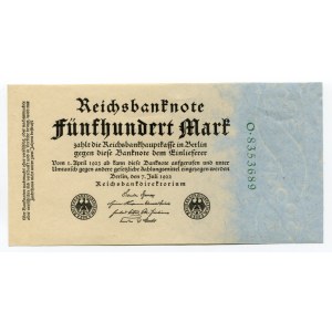 Germany - Weimar Republic 500 Mark 1922