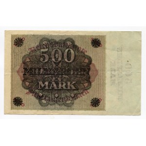 Germany - Weimar Republic 500 Milliarden Mark 1923