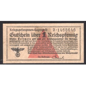 Germany - Third Reich Lagergeld 1 Reichspfennig 1939 Rare