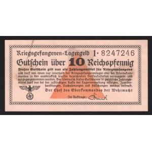 Germany - Third Reich Lagergeld 10 Reichspfennig 1939 Rare