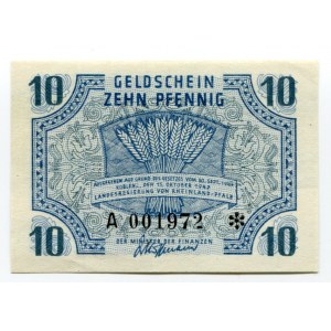 Germany Rheinland-Pfalz, Koblenz 10 Pfennig 1947 French Zone of Occupation