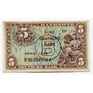 Germany - FRG 5 Deutsche Mark 1948 Allied Occupation