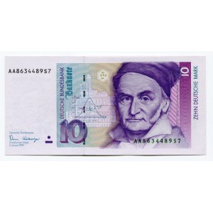 Germany - FRG 10 Deutsche Mark 1989
