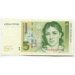 Germany - FRG 5 Deutsche Mark 1991