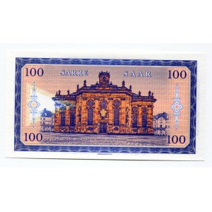 Germany - FRG 100 Francs / Mark 2017 Specimen Saarland