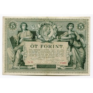 Austria 5 Gulden 1881