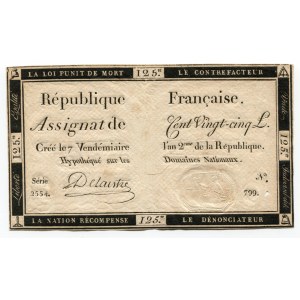 France 125 Livres 1793