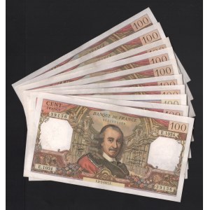 France 10 x 100 Francs 1977