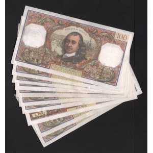 France 10 x 100 Francs 1977