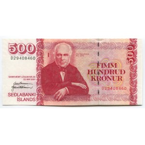 Iceland 500 Kronur 2001