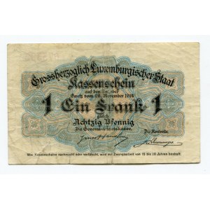 Luxembourg 1 Franc 1914