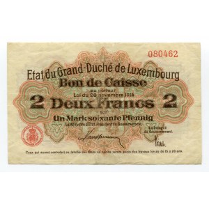 Luxembourg 2 Francs 1914