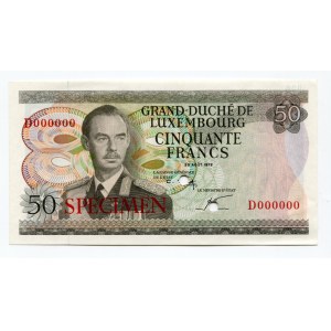 Luxembourg 50 Francs 1972 Specimen