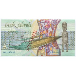 Cook Islands 3 Dollars 1987 Specimen RARE