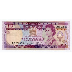 Fiji 10 Dollars 1980 (ND)