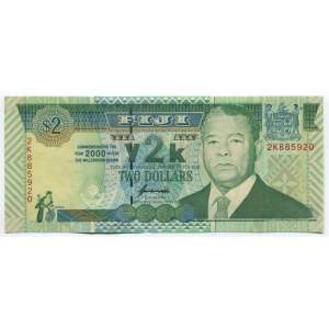 Fiji 2 Dollars 2000