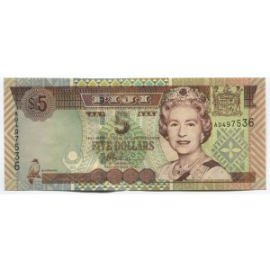 Fiji 5 Dollars 2002
