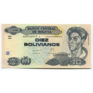 Bolivia 10 Bolivianos 2001