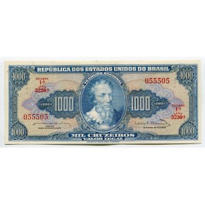 Brazil 1000 Cruzeiros 1961 RARE