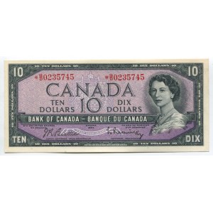 Canada 10 Dollars 1954 Replacement RARE
