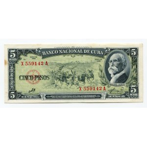 Cuba 5 Pesos 1960