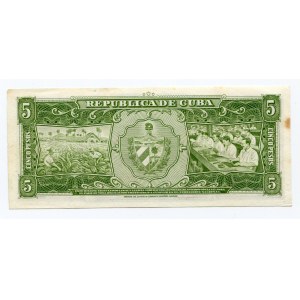 Cuba 5 Pesos 1960