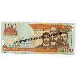 Dominican Republic 100 Peso 2003 Specimen