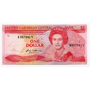 East Caribbean States St. Vincent 1 Dollars 1988 (1985) (ND)