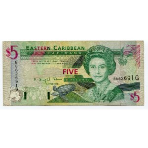 East Caribbean States Grenada 5 Dollars 1994 (ND)